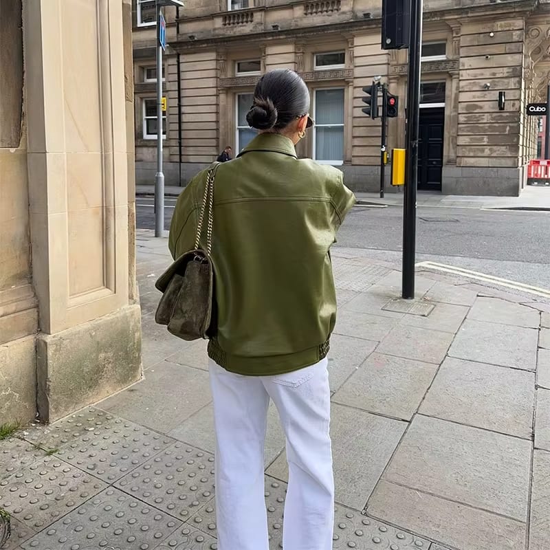 Simone™ | Oversized Leren Jas
