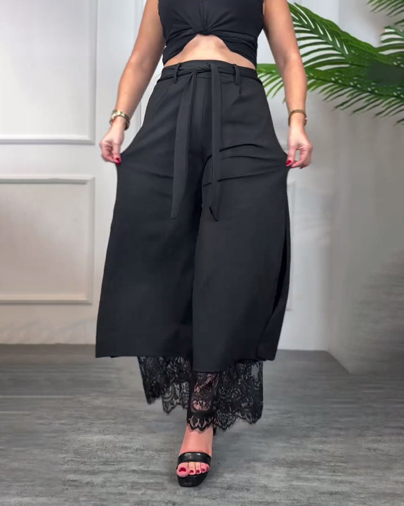 Lotte™ | Broek met kant