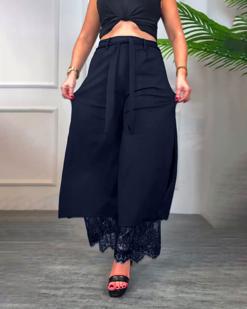 Lotte™ | Broek met kant