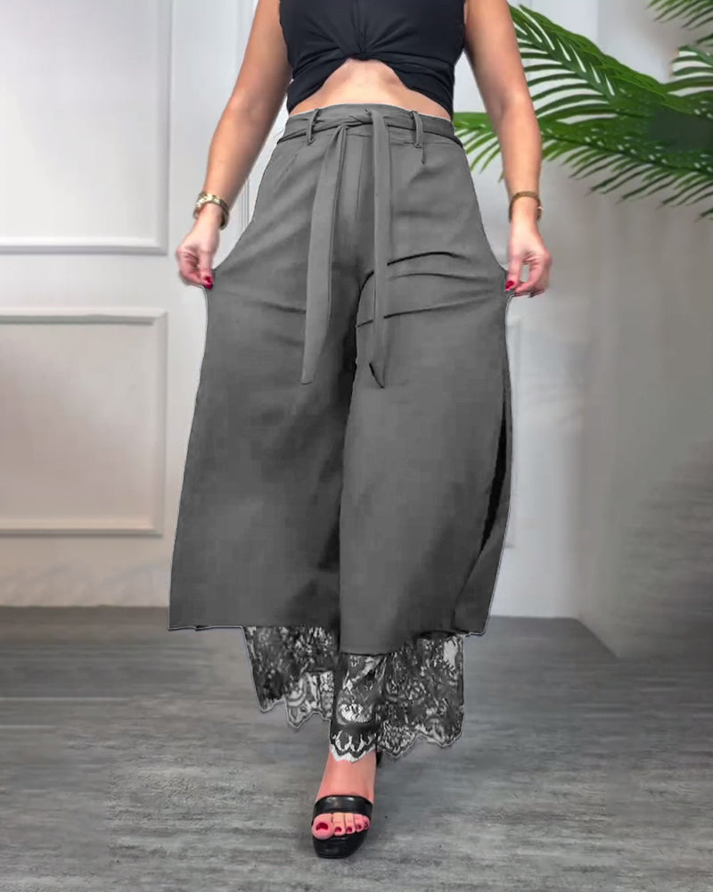 Lotte™ | Broek met kant